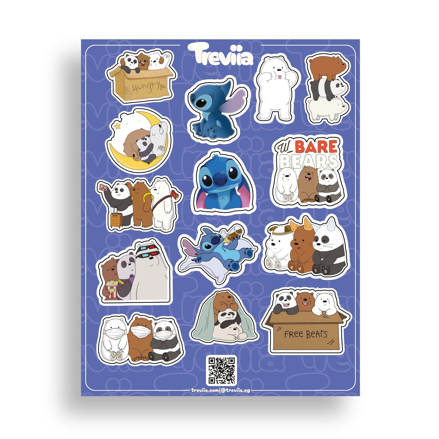 STITCH & 3 BEARS SHEET