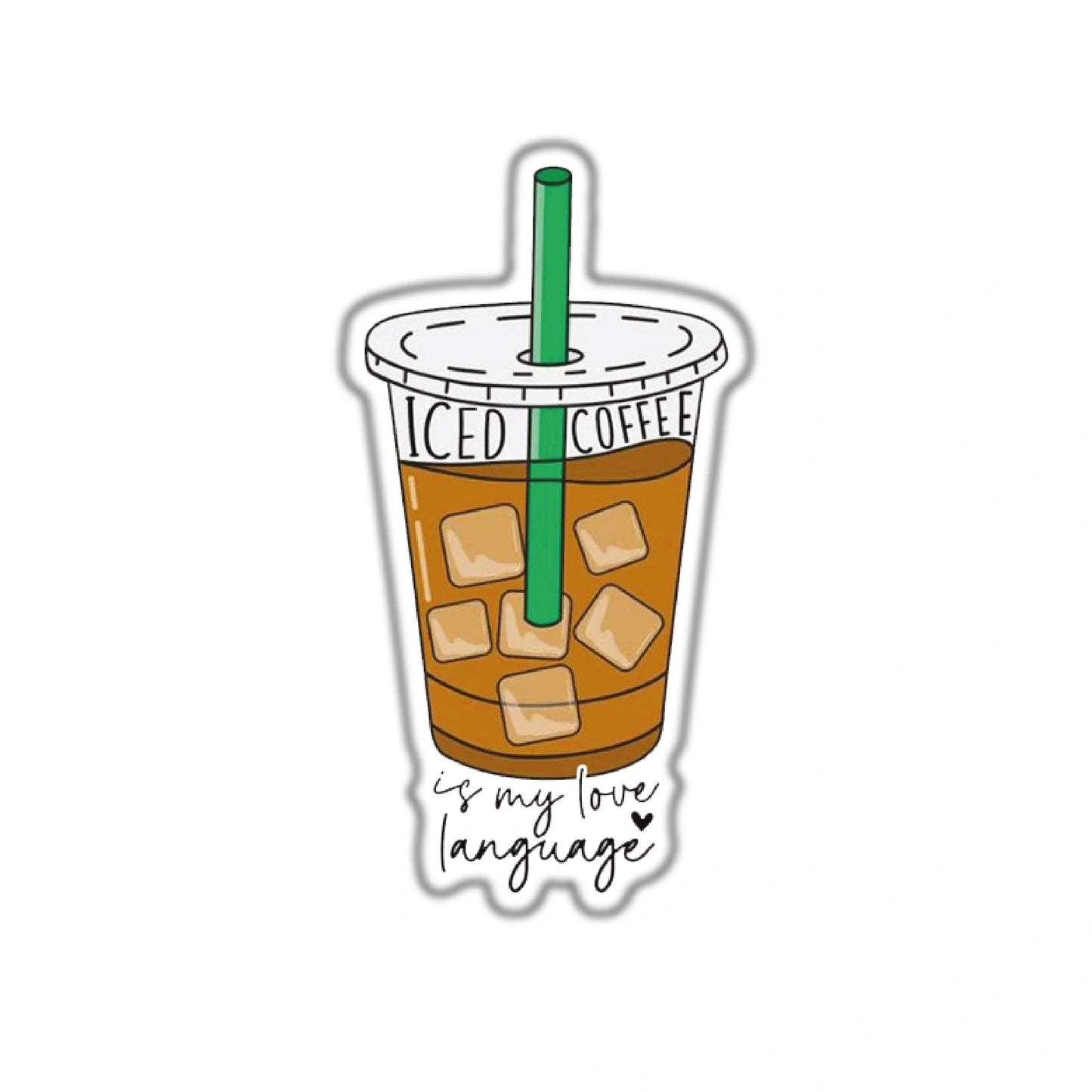 ICED COFFE IS MY LOVE LANGUAGE