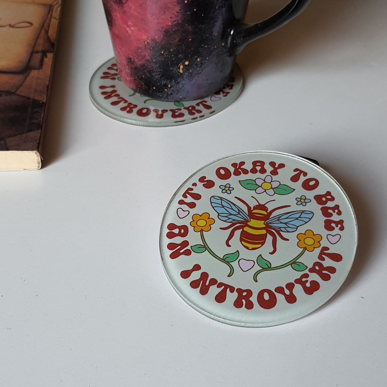 It's Okay To Bee: Coaster - Coasters - Jazzico Co.