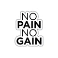 NO PAIN NO GAIN