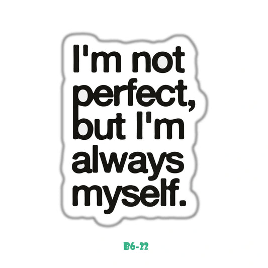 I'M NOT PERFECT